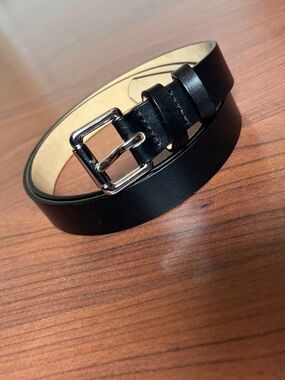 Banana Republic Black Leather Belt Genuine Leather Minimalist Office Formal Belt